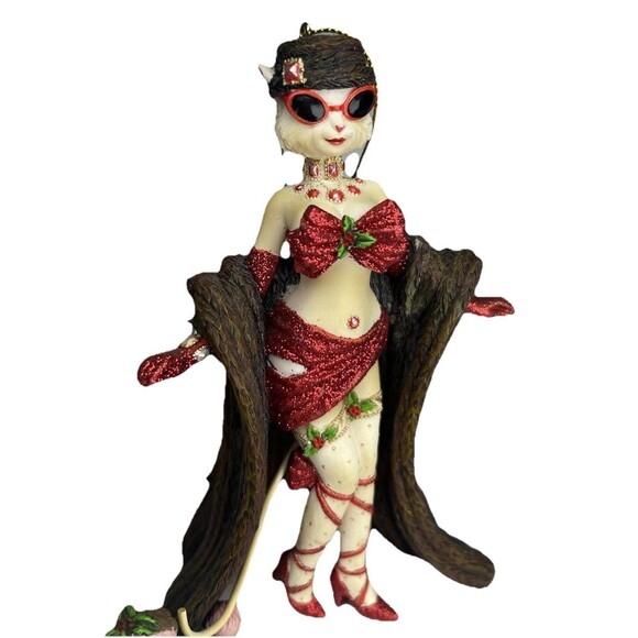 Alley Cats Margaret Le Van Kitty Cane Christmas Figurine Retired Ornament NWT - Picture 9 of 16